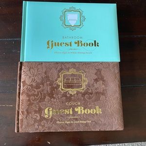 Couch and Bathroom Guestbook